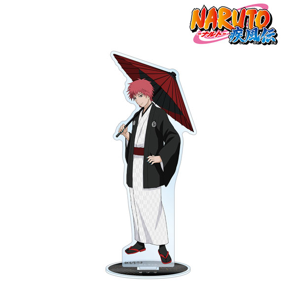 AmiAmi [Character & Hobby Shop]  NARUTO Shippuden New Illustration Gaara  Japanese Outfit w/Oilpaper Umbrella ver. Jumbo Acrylic Stand(Pre-order)