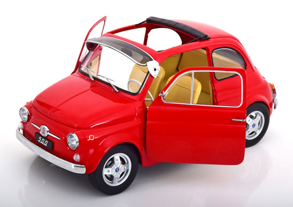 Diecast 1/43 Scale Fiat 500 Alloy Model Vintage Car Collection Boutique  Decoration Display Gift Toys