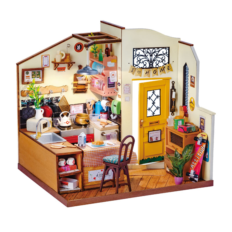 DIY Miniature House Cooking Time Handmade Kit