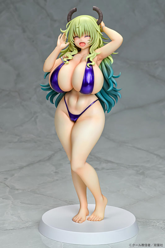 AmiAmi [Character & Hobby Shop]  Miss Kobayashi's Dragon Maid Lucoa Bikini  Style 1/7 Complete Figure(Pre-order)