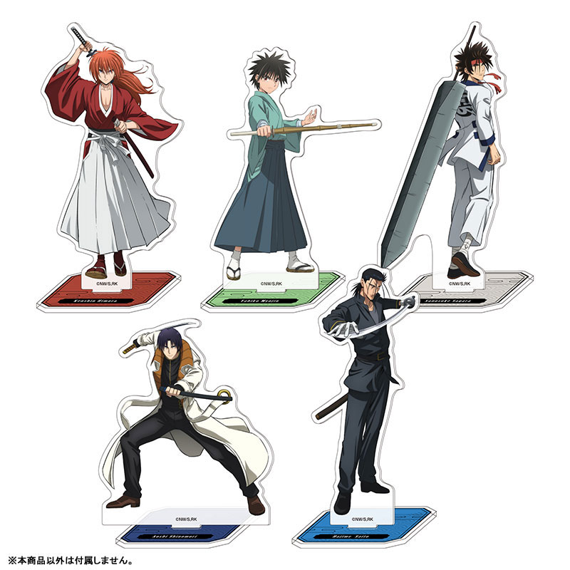 AmiAmi [Character & Hobby Shop]  Rurouni Kenshin Meiji Swordsman Romantic  Story B5 Pencil Board Megumi Takani & Aoshi Shinomori(Released)