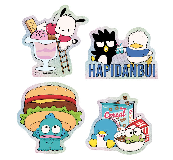 Hapidanbui Sticker Pack 30th Anniversary Sanrio Stationery