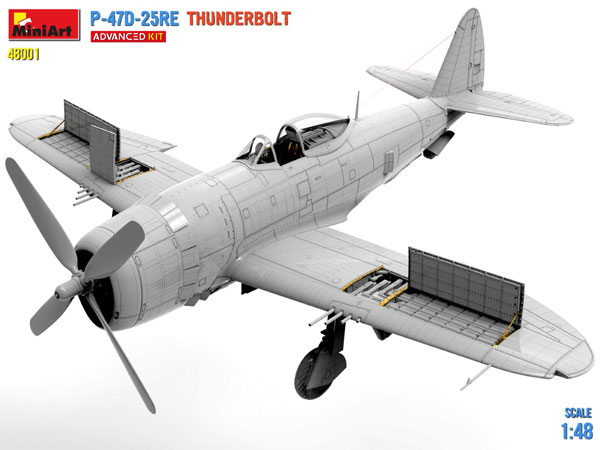 AmiAmi [Character & Hobby Shop]  1/48 P-47C Thunderbolt w/Ferry Tank  Plastic Model(Released)