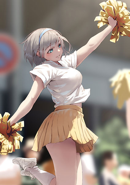 チアリーダーリク illustration by jonsun 1/6フィギュア 躍動感あるリアリーダーを表現。「チアリーダー リク