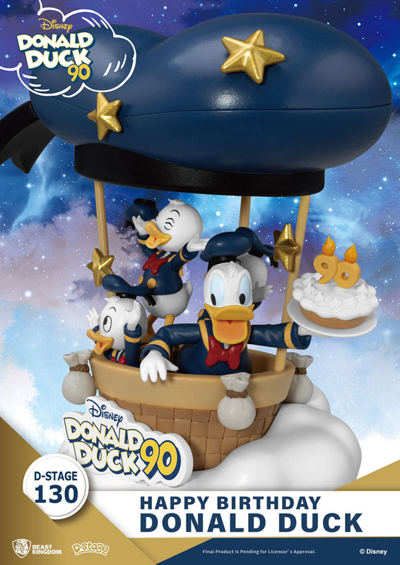 ディズニーストア ドナルドダックバースデー 90周年 壁掛け時計