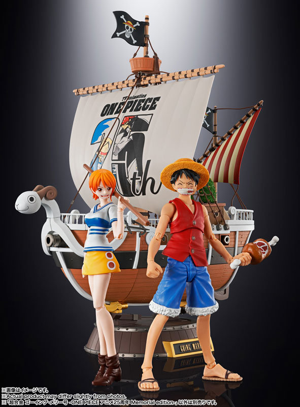 AmiAmi [Character & Hobby Shop] | Chogokin Going Merry - ONE PIECE Anime  25th Anniversary Memorial edition- 