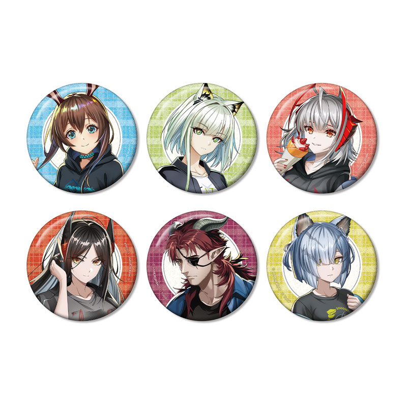 AmiAmi [Character & Hobby Shop] | Arknights New Illustration Shopping ver.  Trading Glitter Tin Badge ver.A 6Pack BOX(Pre-order)