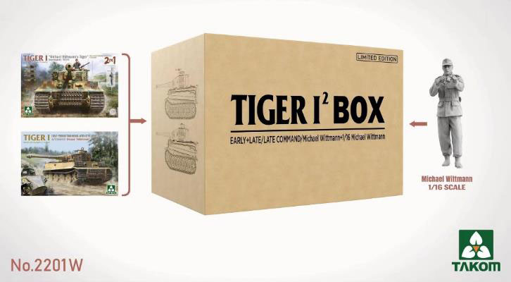 AmiAmi [Character & Hobby Shop] | 1/35 Tiger I2 Box (TKO2201 + 