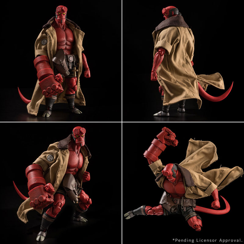 Hellboy フィギュア コート付き Hellboy 1/12 SCALE ACTION FIGURE 30TH ANNIVERSARY EDITION 1000toys