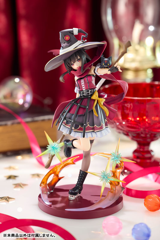 KonoSuba - Figura Di Megumin In PVC, Modello Da Collezione 20 Cm Con Testa Snodabile, Decorazione Da Scrivania, Regalo Per Otaku