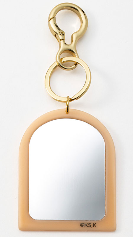 ◎NFF◎ heart row mirror keyringwhite nff1 heart row mirror keyring-white - nff
