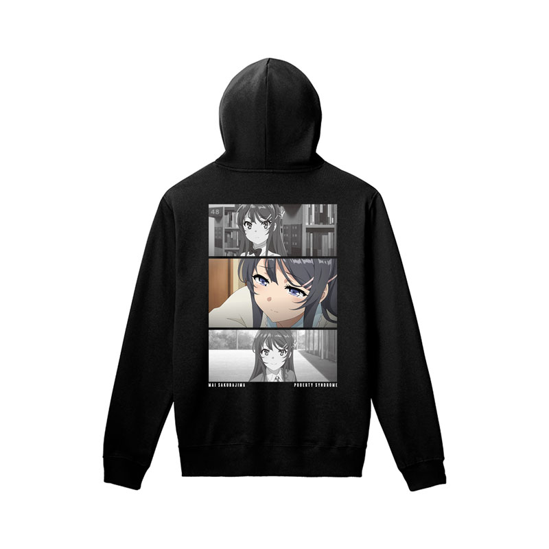 AmiAmi Character Hobby Shop Rascal Does Not Dream of Bunny Girl Senpai Mai Sakurajima Scene Photo Back Print Hoodie Men s XS Released