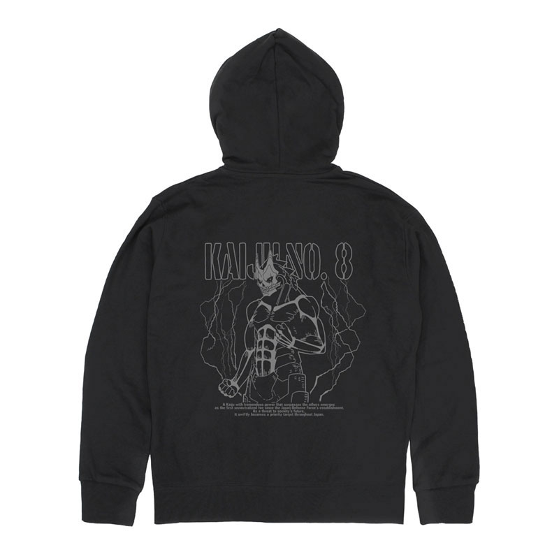 AmiAmi [Character & Hobby Shop] | Kaiju No. 8 Zip Hoodie /BLACK-L