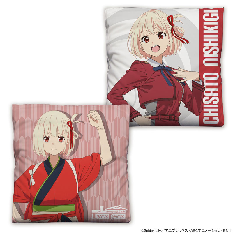 AmiAmi [Character & Hobby Shop] | Lycoris Recoil Chisato Nishikigi  Double-sided Print Cushion Cover(Pre-order)