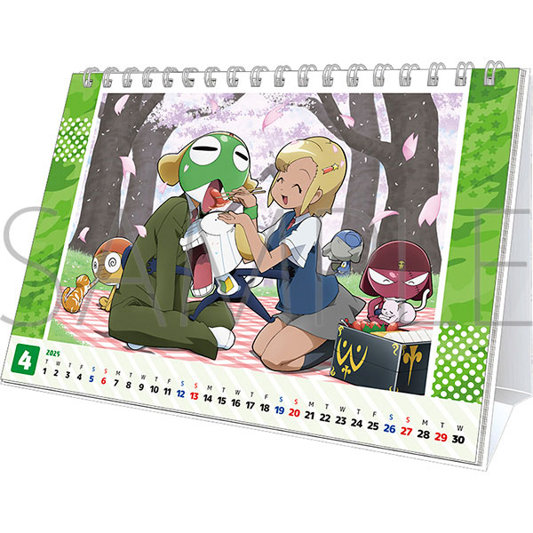 AmiAmi [Character & Hobby Shop] | Keroro Gunso Keroro Calendar 2025 (From  April)(Pre-order)