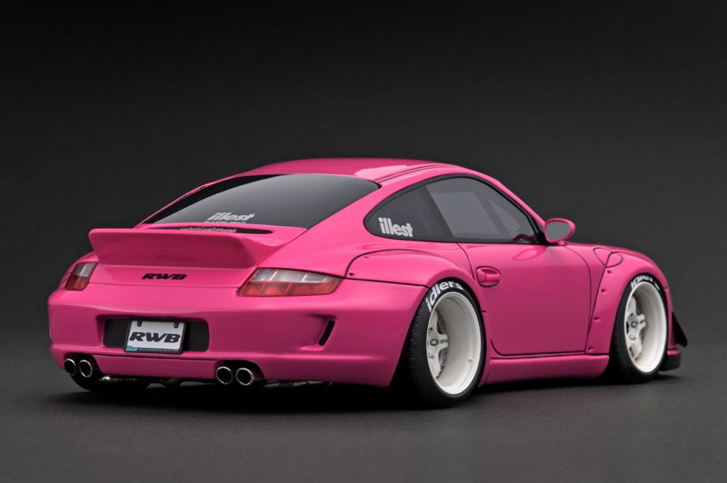 イグニッションモデル 1/18 RWB 930 ピンク/WORK M1タイプ18インチ(ポリッシュ/ゴールド)