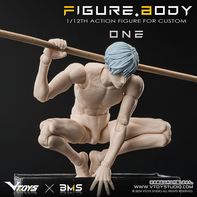 VTOYS x BMS Posable Figure Body ONE VB002 White Skin 1/12