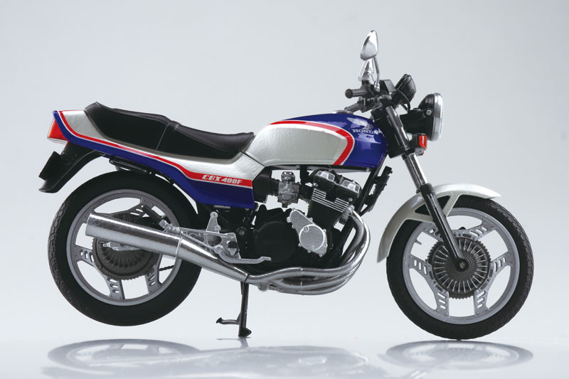 CBX400F 1/12モデルキット Rare kit Aoshima 1/12 model kit Honda CBX400F blue / white
