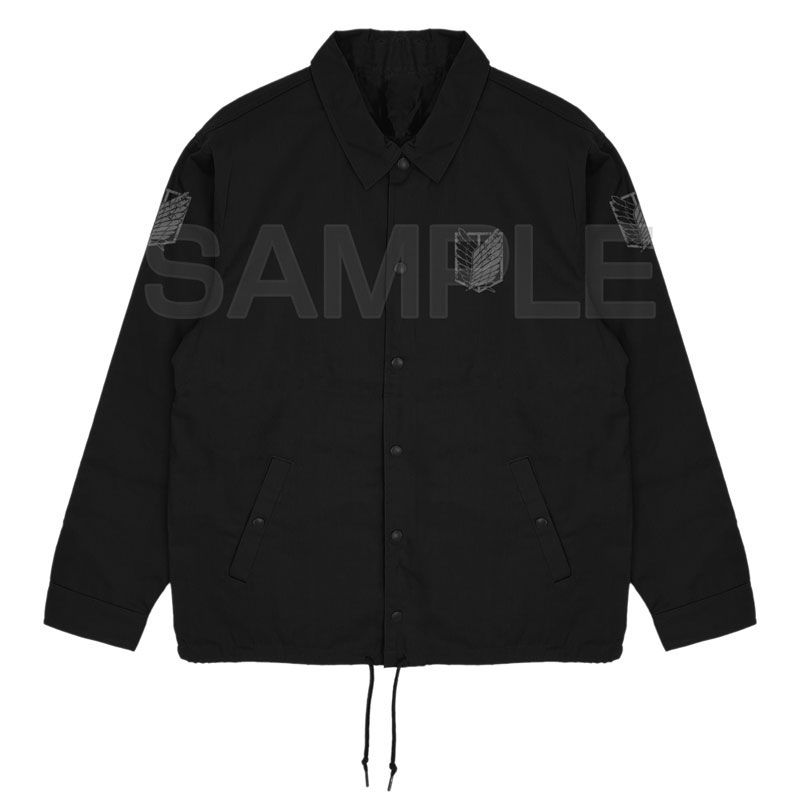 COSPA Attack on Titan Survey Corps T/C Coach Jacket /BLACK-L รูปภาพ 4