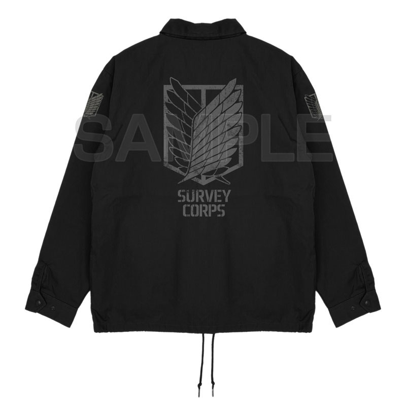 COSPA 진격의 거인 조사병단 T/C 코치 재킷 /BLACK-XL 이미지 3