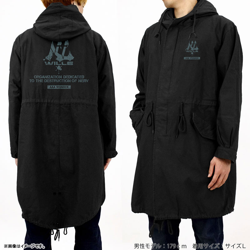COSPA 에반게리온 WILLE&AAA 분더 M-51 재킷 /BLACK-XL 이미지 4