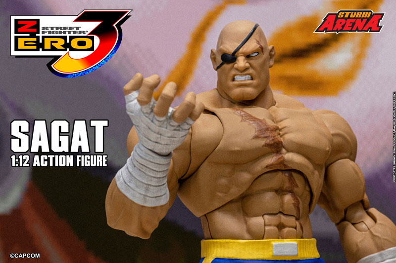 Storm CollectiblesストリートファイターII サガット 1/12 Storm Collectibles Street Fighter II The Final Challengers
