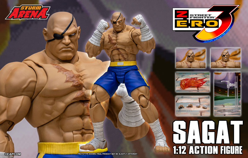 Storm CollectiblesストリートファイターII サガット 1/12 Street Fighter II Sagat 1/12 Scale Figure