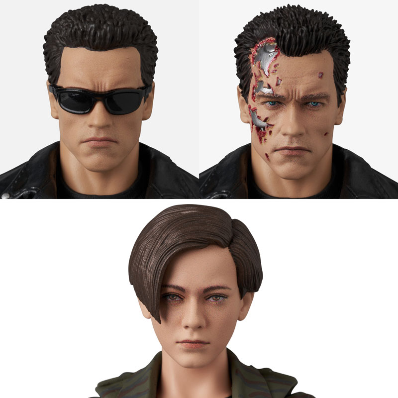 AmiAmi [Character & Hobby Shop] | MAFEX T-800 (T2 Ver.) & John