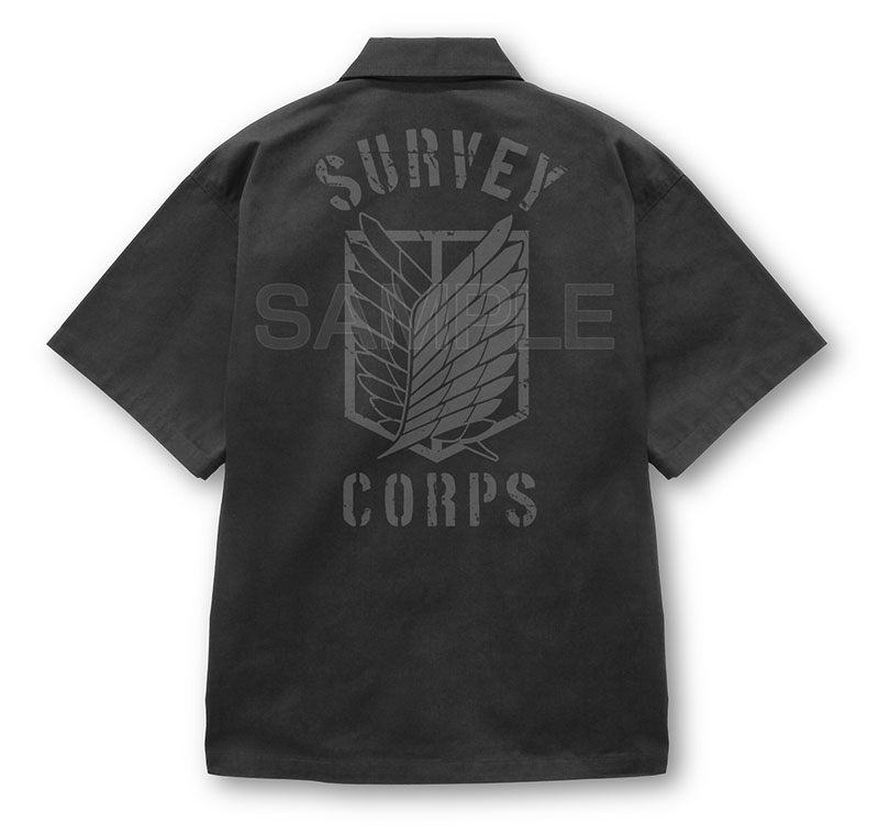 COSPA Attack on Titan Survey Corps Work Shirt Ver.2.0 /GRAY-XXL รูปภาพ 3