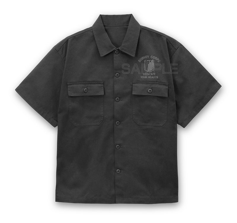 COSPA Attack on Titan Survey Corps Work Shirt Ver.2.0 /GRAY-XXL รูปภาพ 4