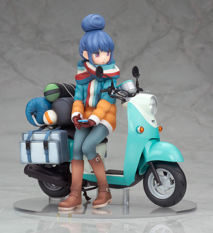 Shima Rin with Scooter 1/10スケール AmiAmi [Character & Hobby Shop] | Yuru Camp Rin Shima with