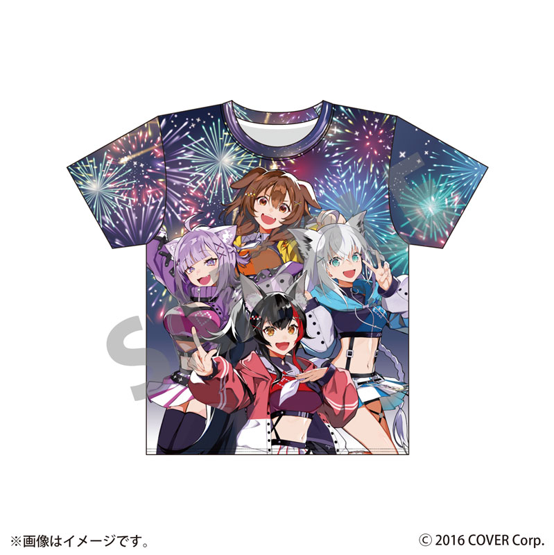 フルグラフィック 長袖 Tシャツ 星街すいせい 常闇トワ 描き下ろし