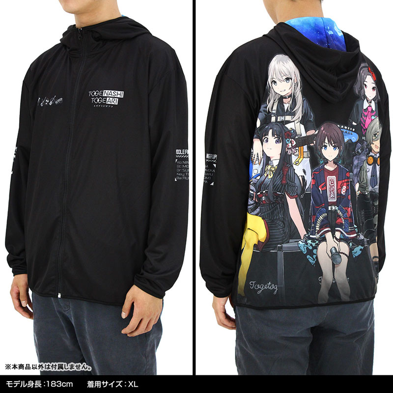 COSPA Girls Band Cry New Illustration Togenashi Togeari Full Graphic Dry Hoodie Artist Photo Ver./XL รูปภาพ 7