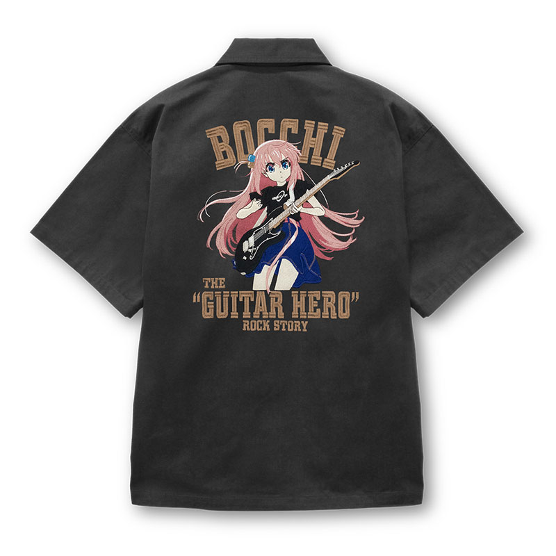 COSPA Anime "BOCCHI THE ROCK!" Hitori Gotoh Embroidery Work Shirt Playing the guitar Ver. 2025MODEL/GRAY-XL รูปภาพ 3