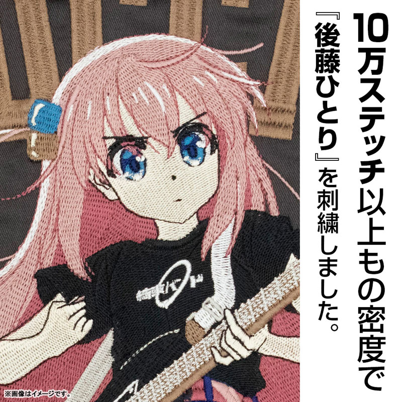 COSPA Anime "BOCCHI THE ROCK!" Hitori Gotoh Embroidery Work Shirt Playing the guitar Ver. 2025MODEL/SAND KHAKI-M รูปภาพ 8
