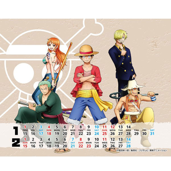 ワンピースカレンダー AmiAmi [Character & Hobby Shop] | CL-013 2026 ONE PIECE Tabletop