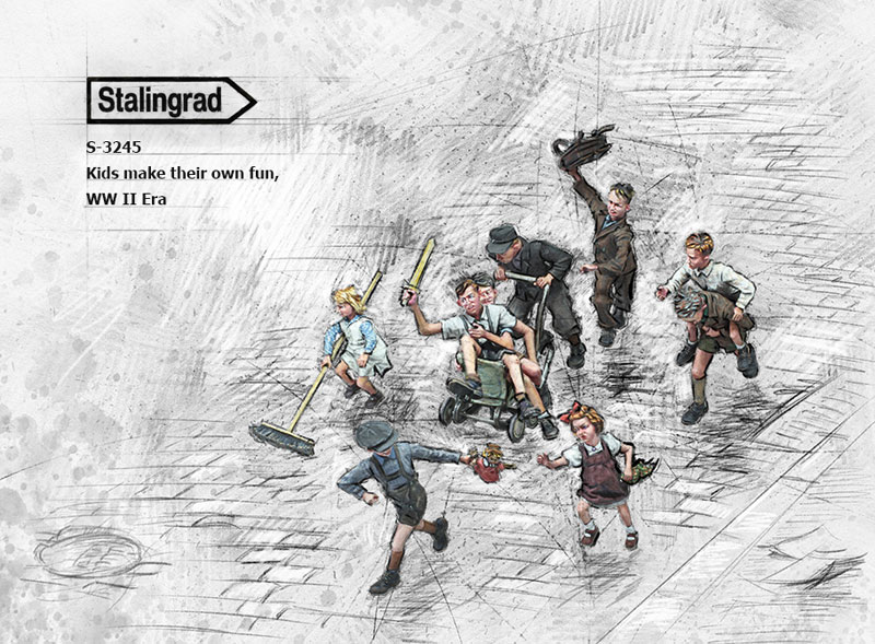 AmiAmi [Character & Hobby Shop] | 1/35 WWII Regular Children