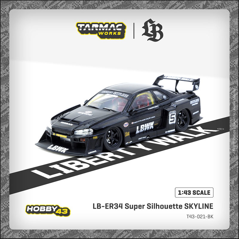 ミニカー Trissu93 SKYLINE SILHOUETTE LB-ER34 Amazon.com: Hot Wheels LB-ER34 Super Silhouette Nissan