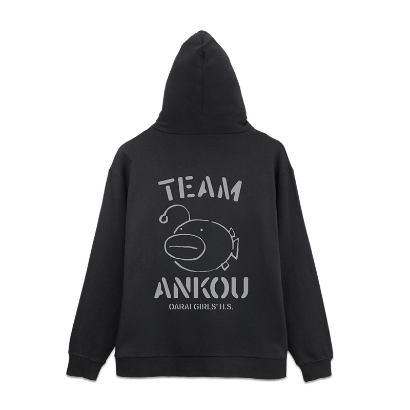 COSPA Girls und Panzer das Finale Ankou Team Zip Hoodie Ver.3.0 /BLACK-L รูปภาพ 3