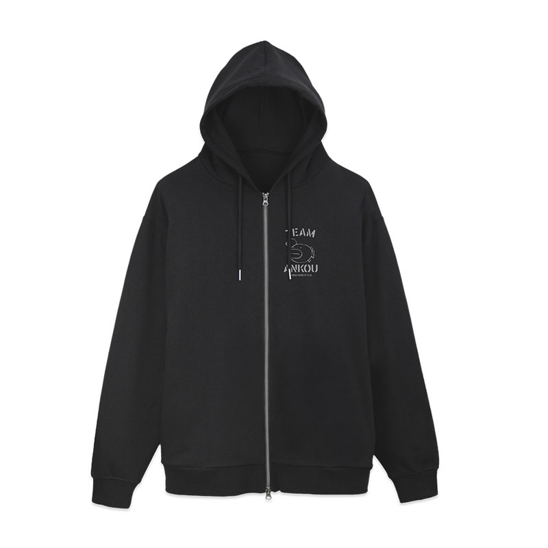 COSPA Girls und Panzer das Finale Ankou Team Zip Hoodie Ver.3.0 /BLACK-L รูปภาพ 4