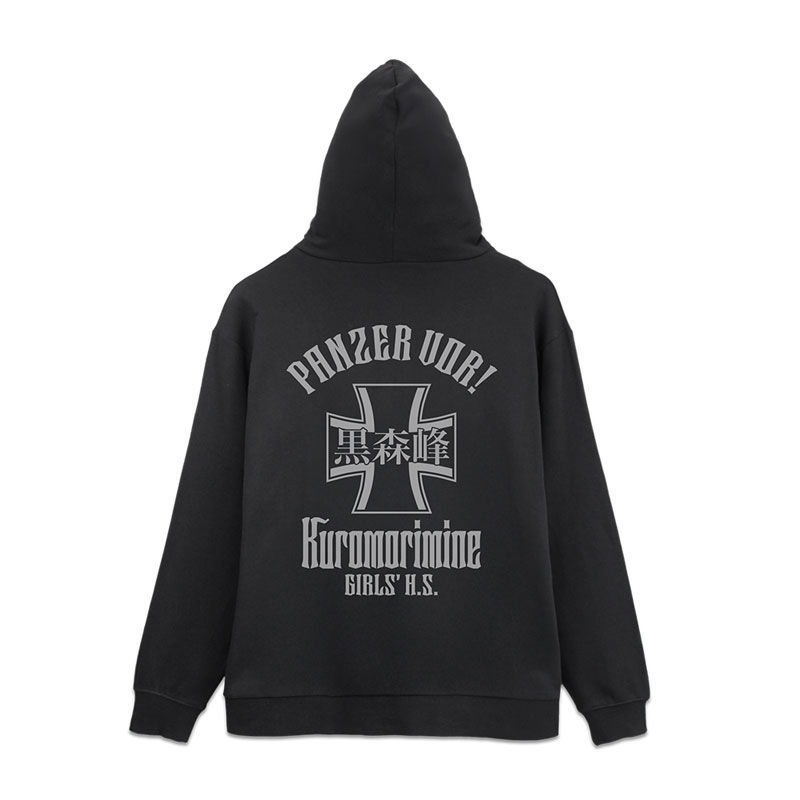 COSPA Girls und Panzer das Finale Kuromorimine Girls High School Zip Hoodie Ver.3.0 /BLACK-XXL รูปภาพ 3