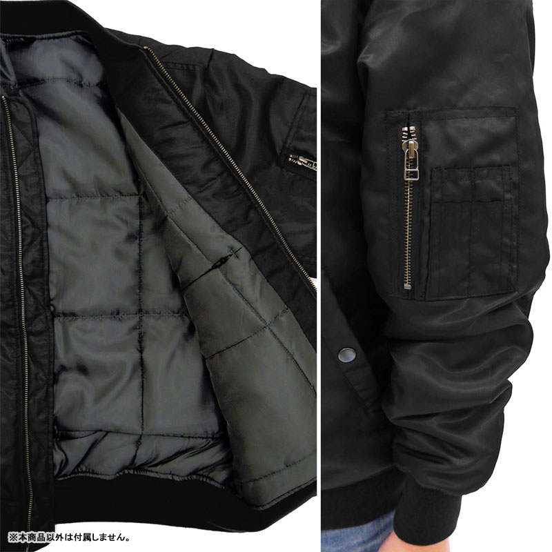 COSPA Attack on Titan Survey Corps MA-1 Jacket Ver.2.0 /BLACK-M 画像 7