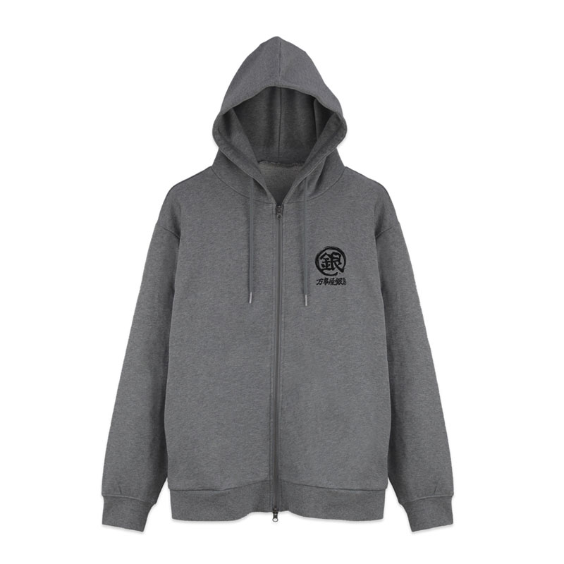 COSPA 은혼 요로즈야 긴짱 "긴" 마크 집업 후드 Ver.2.0 /MIX GRAY-XL 이미지 4