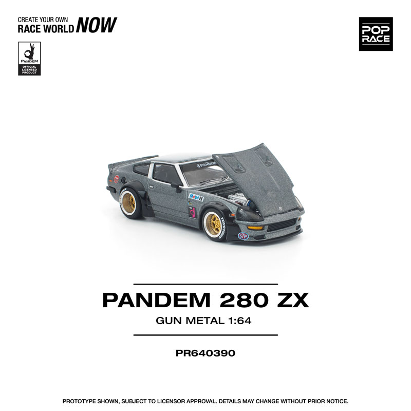 153♡ AmiAmi [Character & Hobby Shop] | 1/64 PANDEM 280ZX Gunmetal(Pre