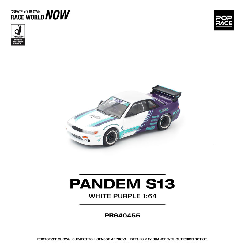 AmiAmi [Character & Hobby Shop] | 1/64 PANDEM S13 WHITE PURPLE(Pre