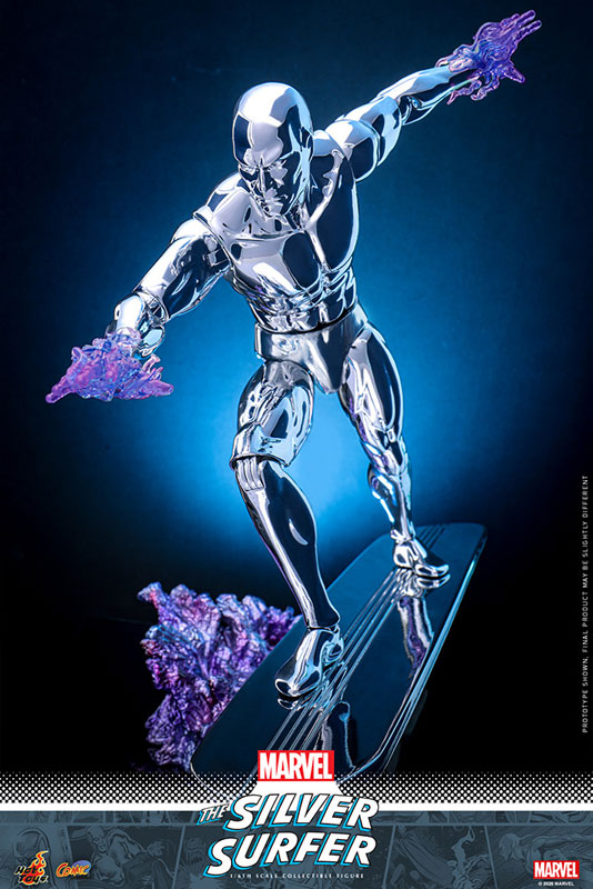 Marvel Silver Surfer フィギュア コミック付き Comic Masterpiece “Marvel Comics” 1/6 Scale Figure Silver Surfer