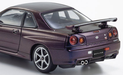 1/18 AUTOART SKYLINE GT-R (R34) V-spec II BBS LM wheel version Midnight