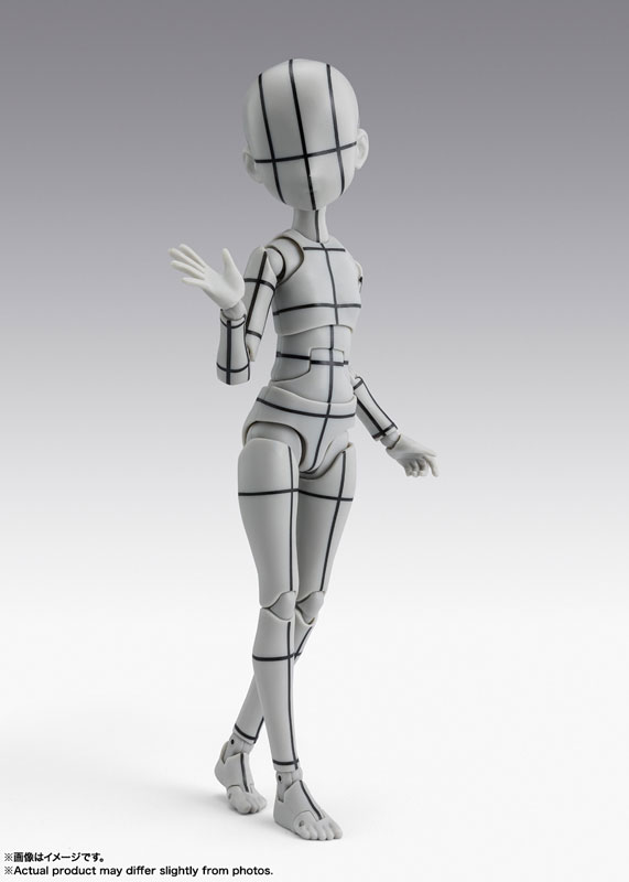 S.H.Figuarts Body-chan -Ken Sugimori- Edition -Wire Frame- (Gray Color Ver.) (BANDAI SPIRITS)