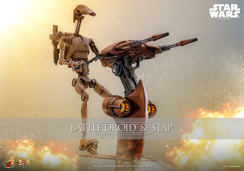 Movie Masterpiece “Star Wars Episode I / The Phantom Menace” 1/6 Scale Figure Battle Droid & STAP (Hot Toys)