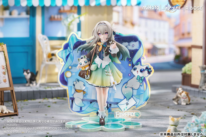 RISE UP+ Honkai: Star Rail Chibi Cat Series Figure Firefly Ver. (RIBOSE)